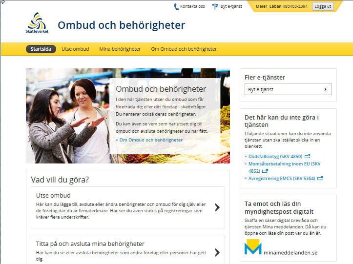 Ombud och behörighet